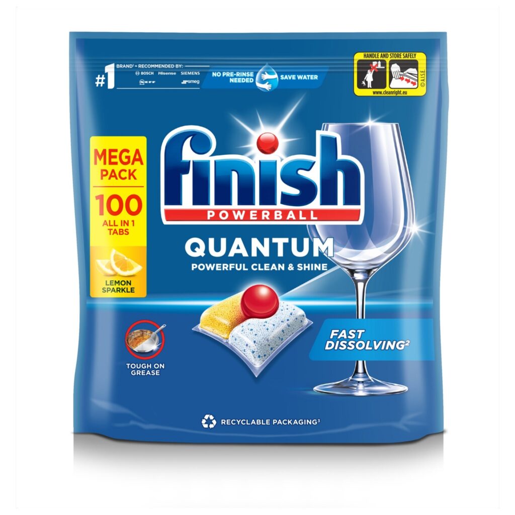 finish quantum all in 1 tabs lemon 100's