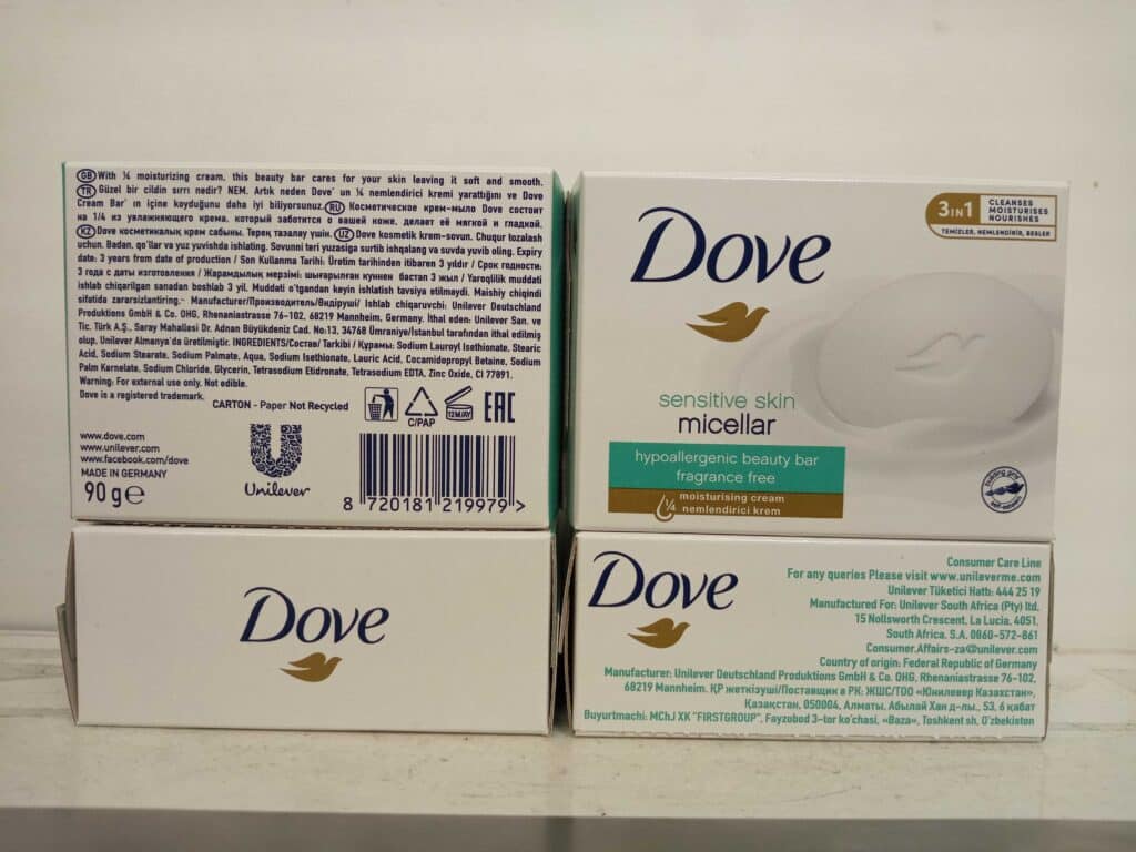 dove bar sensitive 48x90g 24.50€